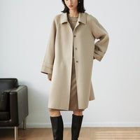 Wool Double-sided Raglan Sleeve Coat