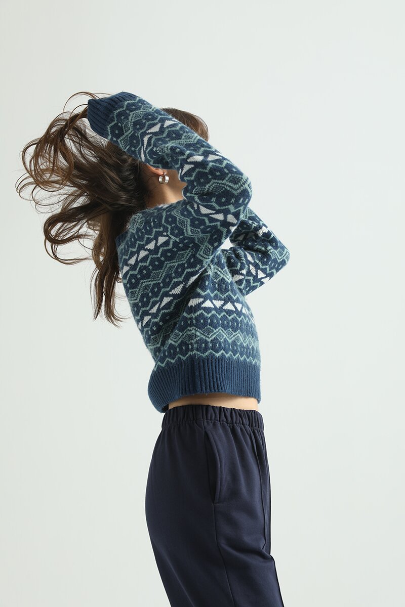 Jacquard Pattern Sweater