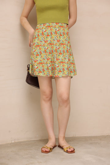 Retro Floral Skirt