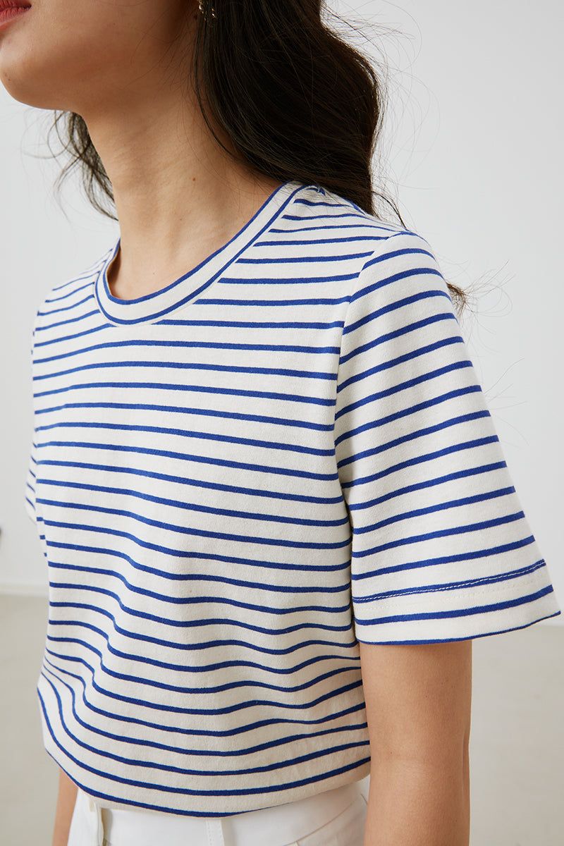 Striped Crew-neck T-shirt