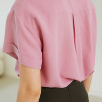 Short-Sleeved Lyocell Shirt